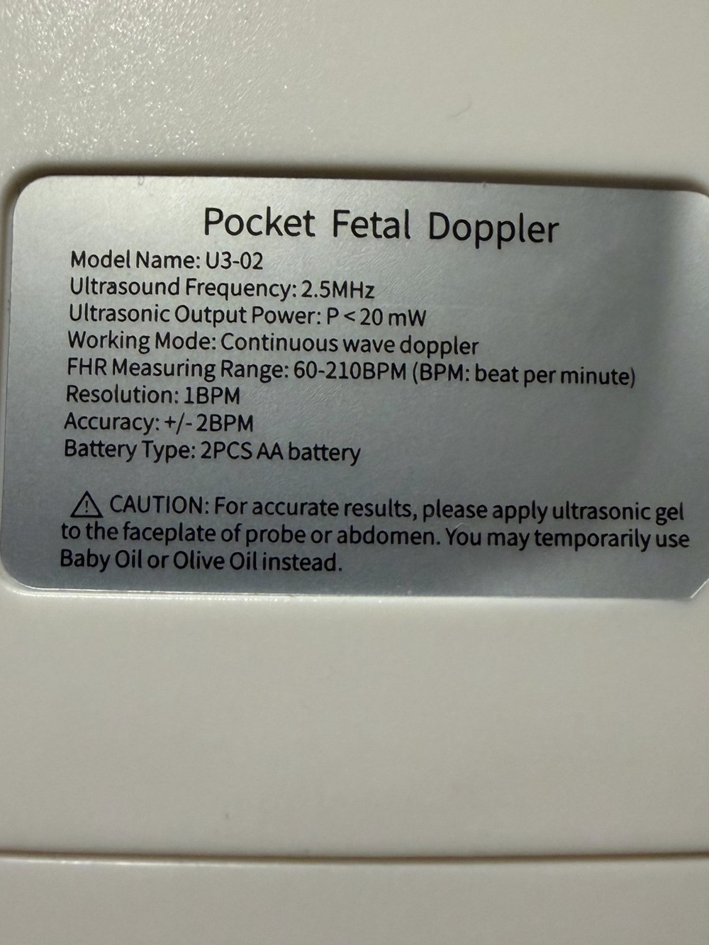 Fetal Doppler - Picture 2 of 2